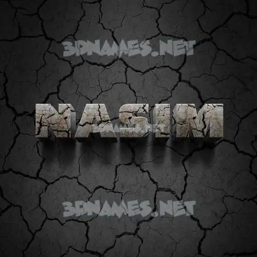nasim in Cracked Stone style - 3D name wallpaper nasim in Cracked Stone style - 3D name wallpaper