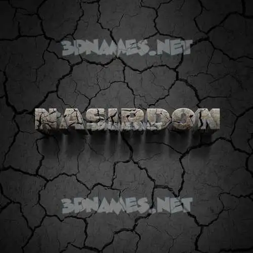 nasirdon in Cracked Stone style - 3D name wallpaper nasirdon in Cracked Stone style - 3D name wallpaper