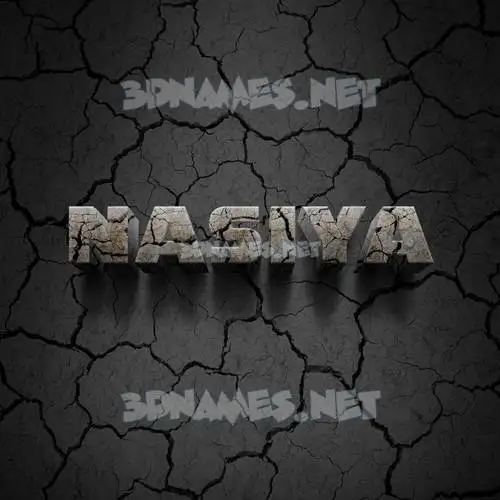 nasiya in Cracked Stone style - 3D name wallpaper nasiya in Cracked Stone style - 3D name wallpaper