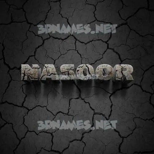 nasoor in Cracked Stone style - 3D name wallpaper nasoor in Cracked Stone style - 3D name wallpaper