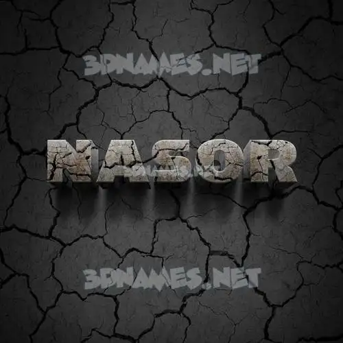 nasor in Cracked Stone style - 3D name wallpaper nasor in Cracked Stone style - 3D name wallpaper