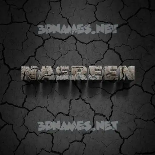 nasreen in Cracked Stone style - 3D name wallpaper nasreen in Cracked Stone style - 3D name wallpaper