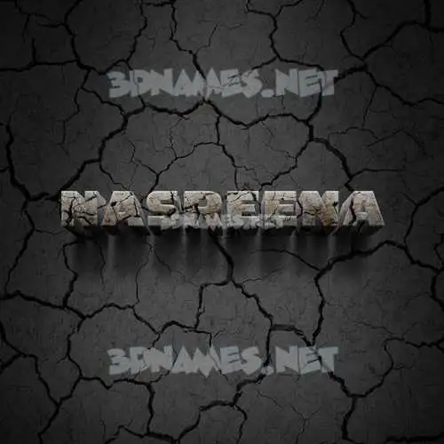 nasreena in Cracked Stone style - 3D name wallpaper nasreena in Cracked Stone style - 3D name wallpaper