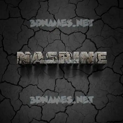 nasrine in Cracked Stone style - 3D name wallpaper nasrine in Cracked Stone style - 3D name wallpaper