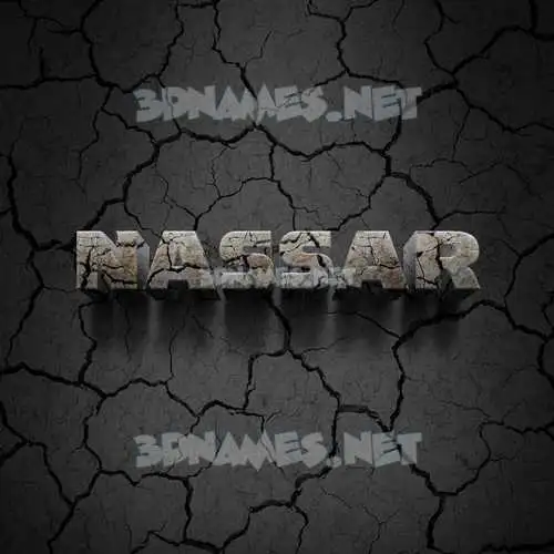 nassar in Cracked Stone style - 3D name wallpaper nassar in Cracked Stone style - 3D name wallpaper