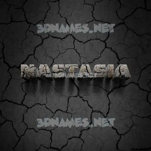 nastasia in Cracked Stone style - 3D name wallpaper nastasia in Cracked Stone style - 3D name wallpaper