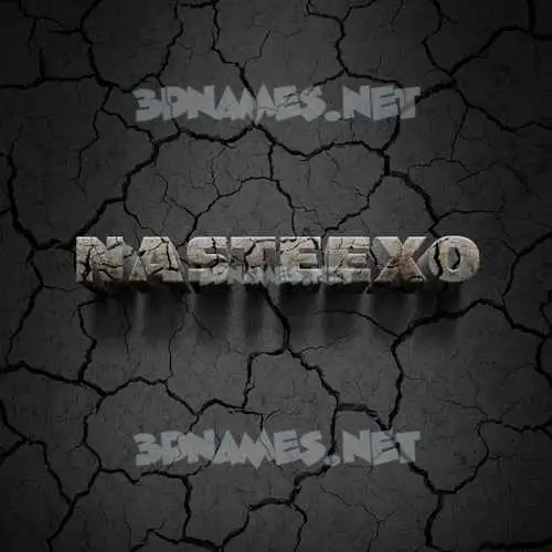nasteexo in Cracked Stone style - 3D name wallpaper nasteexo in Cracked Stone style - 3D name wallpaper