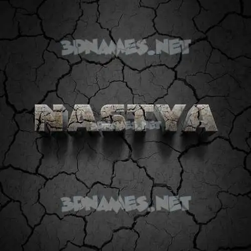 nastya in Cracked Stone style - 3D name wallpaper