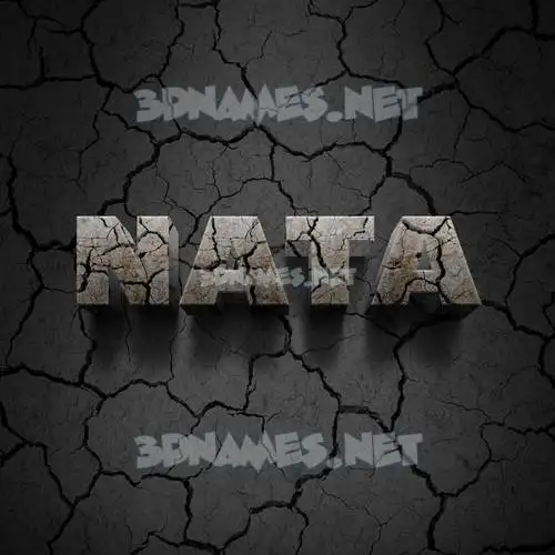 nata in Cracked Stone style - 3D name wallpaper nata in Cracked Stone style - 3D name wallpaper