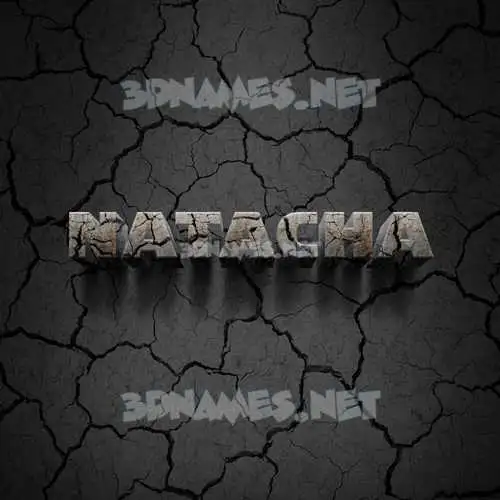 natacha in Cracked Stone style - 3D name wallpaper natacha in Cracked Stone style - 3D name wallpaper
