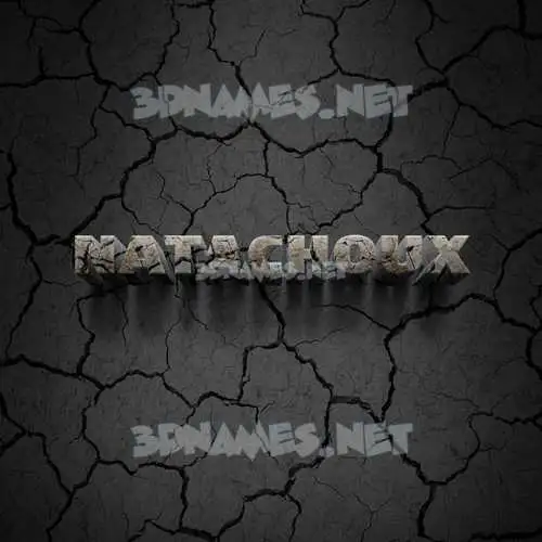 natachoux in Cracked Stone style - 3D name wallpaper natachoux in Cracked Stone style - 3D name wallpaper