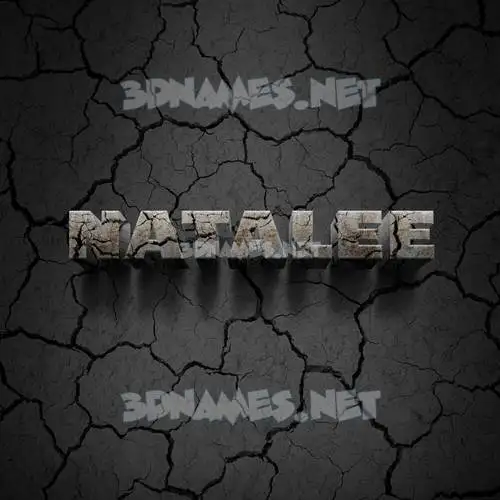 natalee in Cracked Stone style - 3D name wallpaper natalee in Cracked Stone style - 3D name wallpaper
