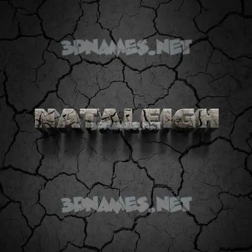nataleigh in Cracked Stone style - 3D name wallpaper nataleigh in Cracked Stone style - 3D name wallpaper