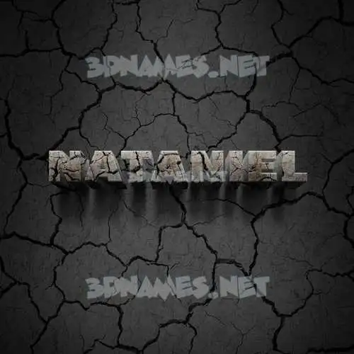 nataniel in Cracked Stone style - 3D name wallpaper nataniel in Cracked Stone style - 3D name wallpaper