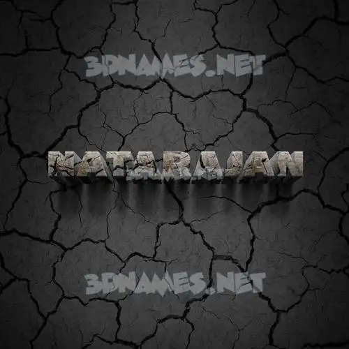 natarajan in Cracked Stone style - 3D name wallpaper natarajan in Cracked Stone style - 3D name wallpaper