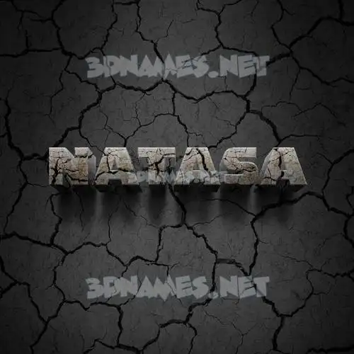 natasa in Cracked Stone style - 3D name wallpaper natasa in Cracked Stone style - 3D name wallpaper