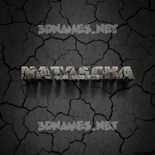 natascha in Cracked Stone style - 3D name wallpaper natascha in Cracked Stone style - 3D name wallpaper