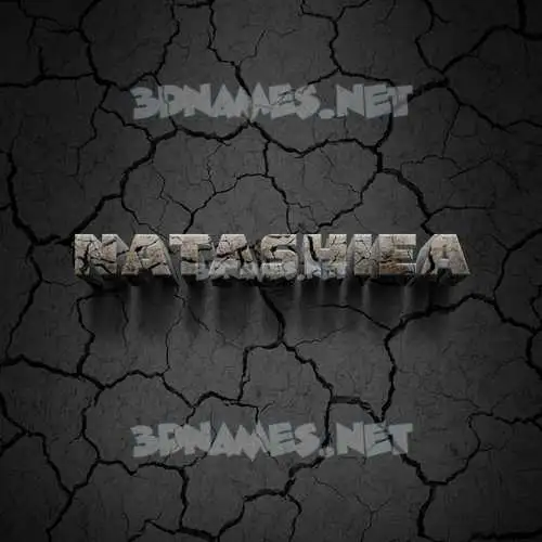 natashiea in Cracked Stone style - 3D name wallpaper natashiea in Cracked Stone style - 3D name wallpaper