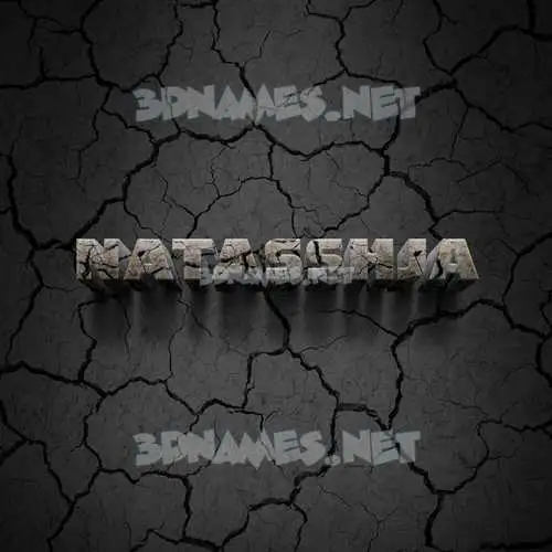 natasshja in Cracked Stone style - 3D name wallpaper natasshja in Cracked Stone style - 3D name wallpaper