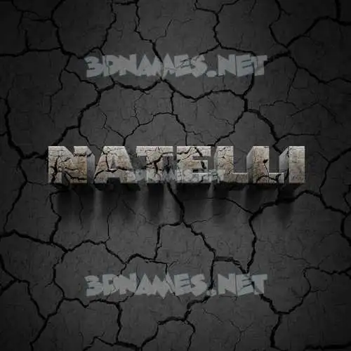 natelli in Cracked Stone style - 3D name wallpaper natelli in Cracked Stone style - 3D name wallpaper