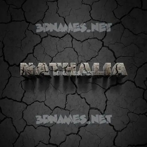 nathalia in Cracked Stone style - 3D name wallpaper nathalia in Cracked Stone style - 3D name wallpaper