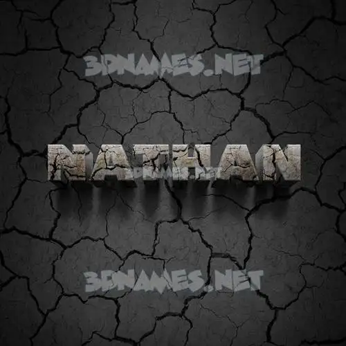 nathan in Cracked Stone style - 3D name wallpaper nathan in Cracked Stone style - 3D name wallpaper