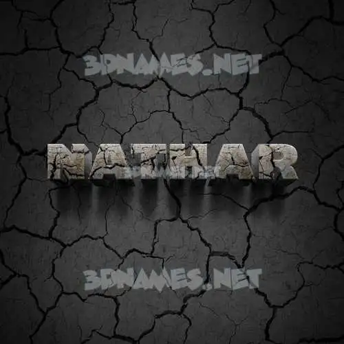 nathar in Cracked Stone style - 3D name wallpaper nathar in Cracked Stone style - 3D name wallpaper