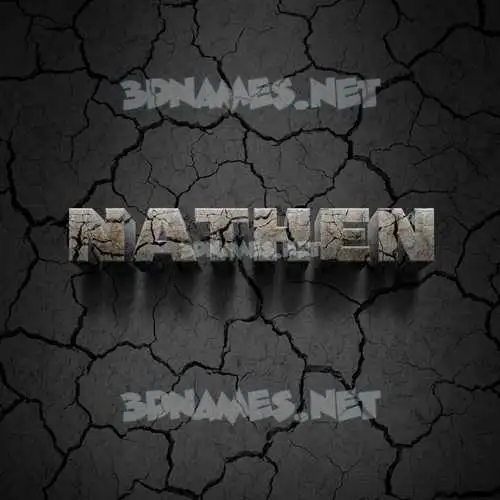 nathen in Cracked Stone style - 3D name wallpaper nathen in Cracked Stone style - 3D name wallpaper