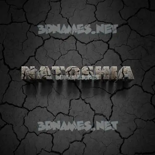 natoshia in Cracked Stone style - 3D name wallpaper natoshia in Cracked Stone style - 3D name wallpaper