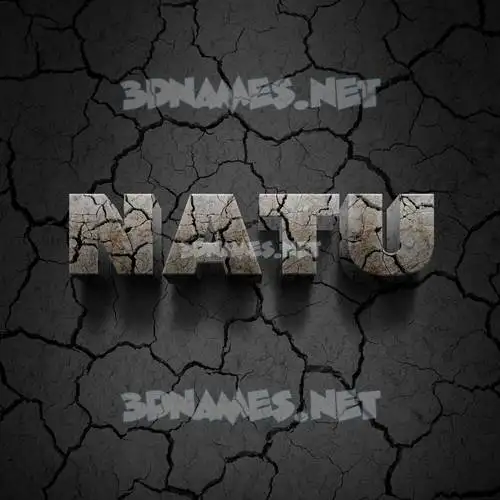 natu in Cracked Stone style - 3D name wallpaper natu in Cracked Stone style - 3D name wallpaper