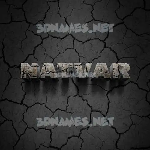 natvar in Cracked Stone style - 3D name wallpaper natvar in Cracked Stone style - 3D name wallpaper
