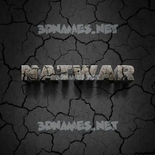 natwar in Cracked Stone style - 3D name wallpaper natwar in Cracked Stone style - 3D name wallpaper