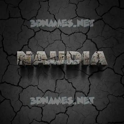 naudia in Cracked Stone style - 3D name wallpaper naudia in Cracked Stone style - 3D name wallpaper