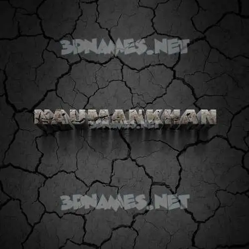 naumankhan in Cracked Stone style - 3D name wallpaper naumankhan in Cracked Stone style - 3D name wallpaper