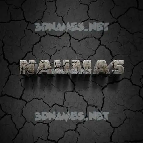 naumas in Cracked Stone style - 3D name wallpaper naumas in Cracked Stone style - 3D name wallpaper