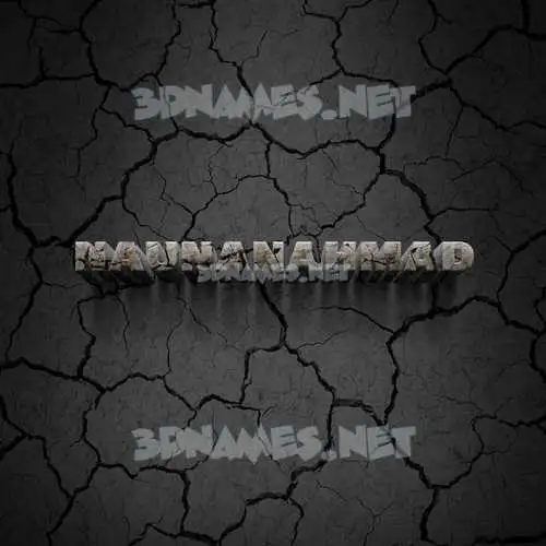 naunanahmad in Cracked Stone style - 3D name wallpaper naunanahmad in Cracked Stone style - 3D name wallpaper