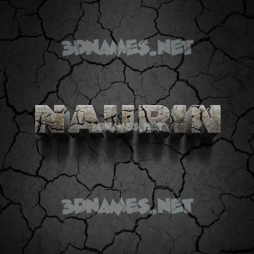 naurin in Cracked Stone style - 3D name wallpaper naurin in Cracked Stone style - 3D name wallpaper