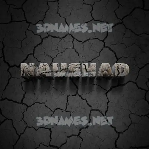 naushad in Cracked Stone style - 3D name wallpaper naushad in Cracked Stone style - 3D name wallpaper