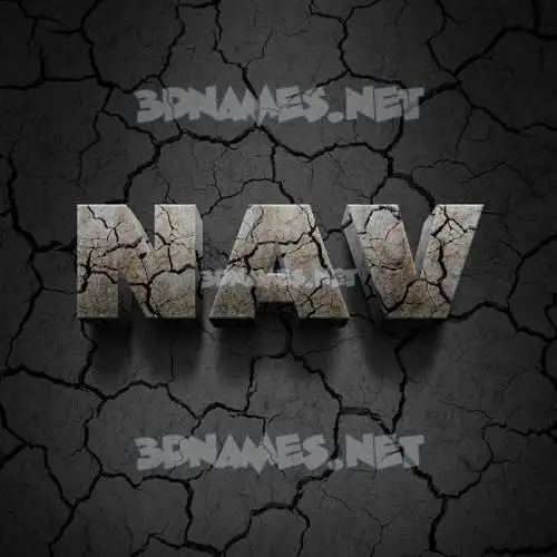 nav in Cracked Stone style - 3D name wallpaper nav in Cracked Stone style - 3D name wallpaper