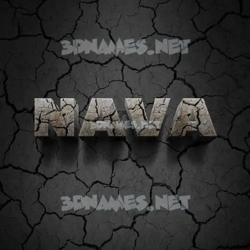 nava in Cracked Stone style - 3D name wallpaper nava in Cracked Stone style - 3D name wallpaper