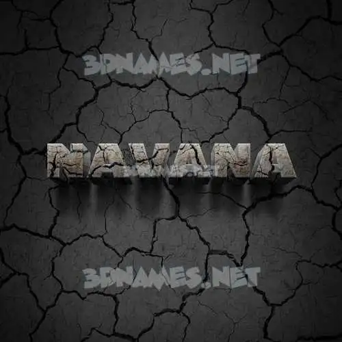 navana in Cracked Stone style - 3D name wallpaper navana in Cracked Stone style - 3D name wallpaper