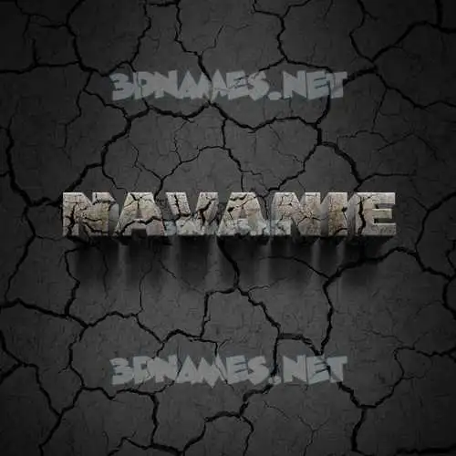 navanie in Cracked Stone style - 3D name wallpaper navanie in Cracked Stone style - 3D name wallpaper
