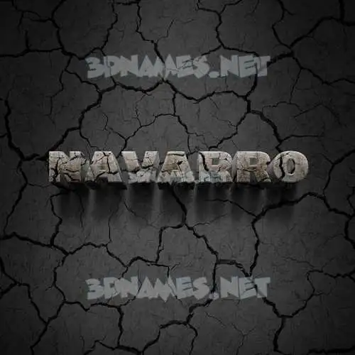 navarro in Cracked Stone style - 3D name wallpaper navarro in Cracked Stone style - 3D name wallpaper