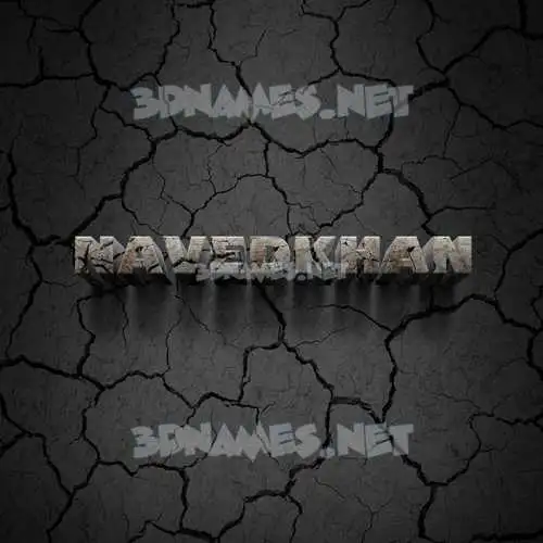 navedkhan in Cracked Stone style - 3D name wallpaper navedkhan in Cracked Stone style - 3D name wallpaper