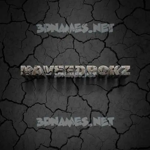 naveedrokz in Cracked Stone style - 3D name wallpaper naveedrokz in Cracked Stone style - 3D name wallpaper