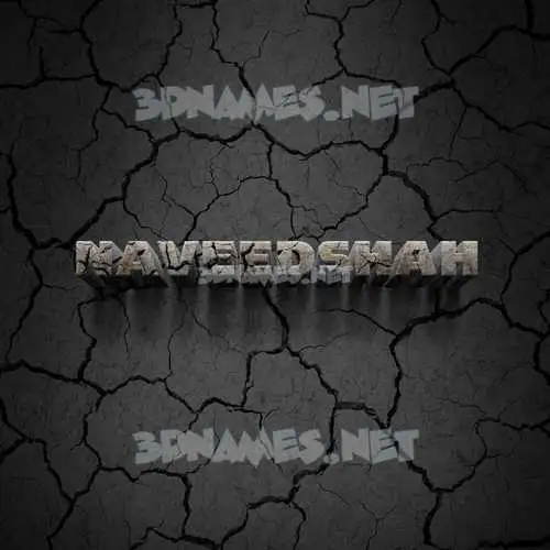 naveedshah in Cracked Stone style - 3D name wallpaper naveedshah in Cracked Stone style - 3D name wallpaper