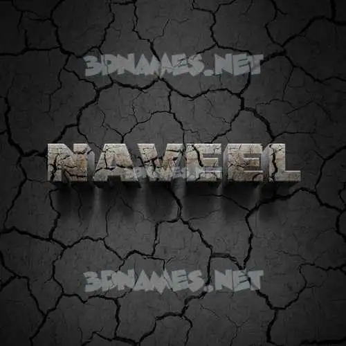 naveel in Cracked Stone style - 3D name wallpaper naveel in Cracked Stone style - 3D name wallpaper