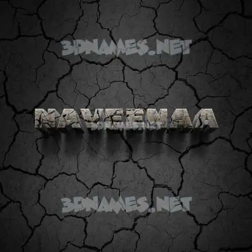 naveenaa in Cracked Stone style - 3D name wallpaper