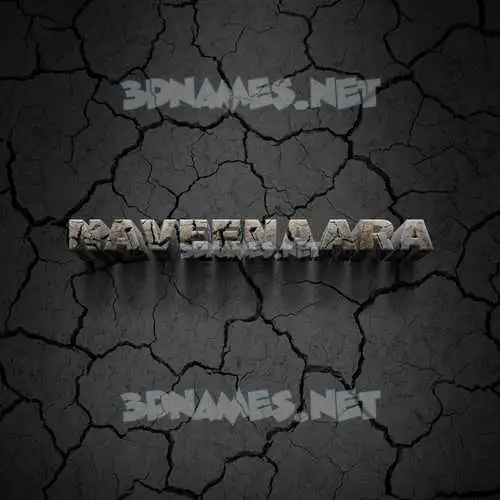 naveenaara in Cracked Stone style - 3D name wallpaper