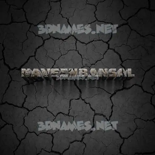 naveenbansal in Cracked Stone style - 3D name wallpaper naveenbansal in Cracked Stone style - 3D name wallpaper